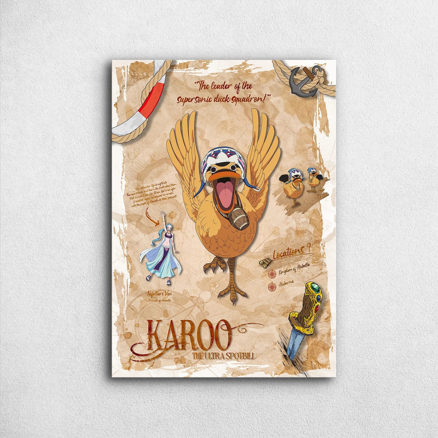Bestiary Karoo One Piece Metal Poster - Anime Wall Art |