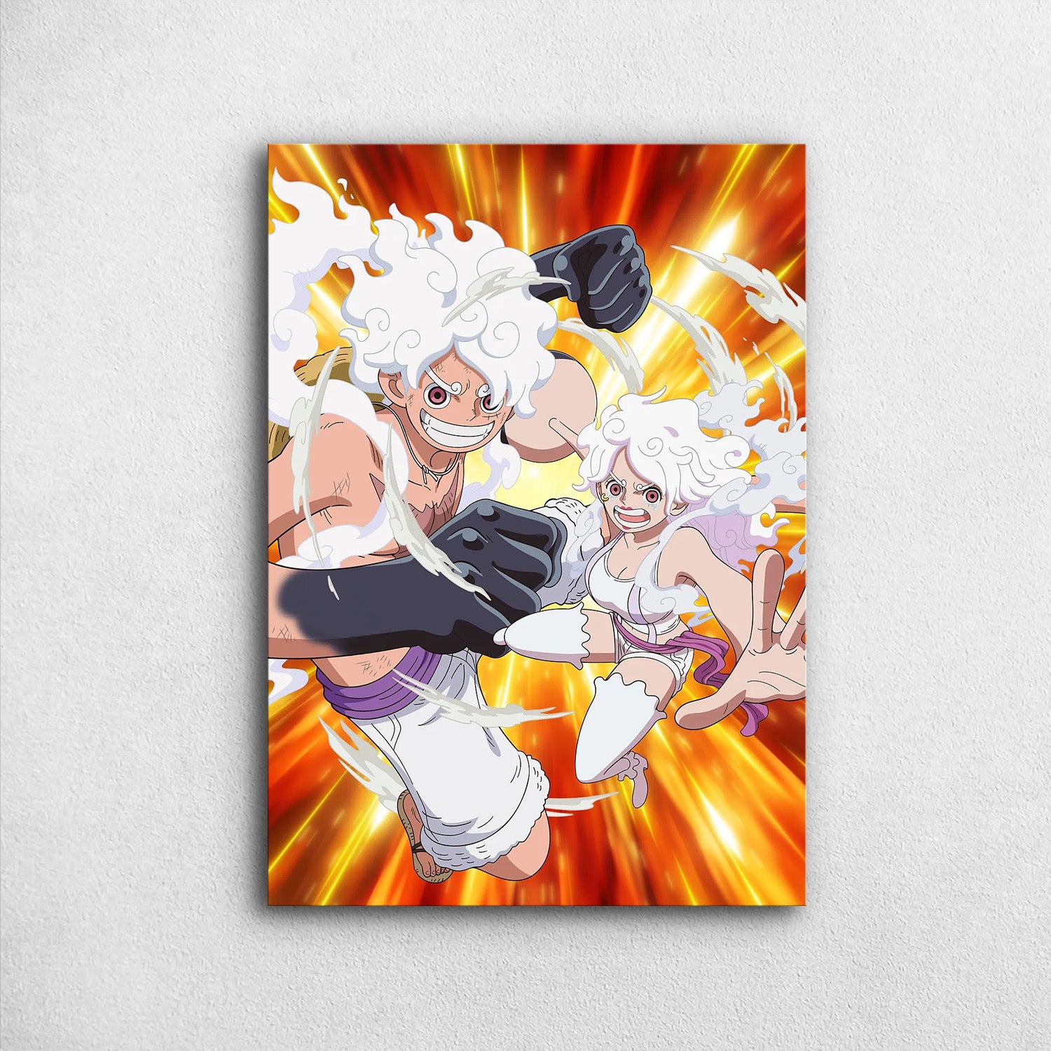Egghead Luffy _amp_ Bonney Gear 5 One Piece Metal Poster 