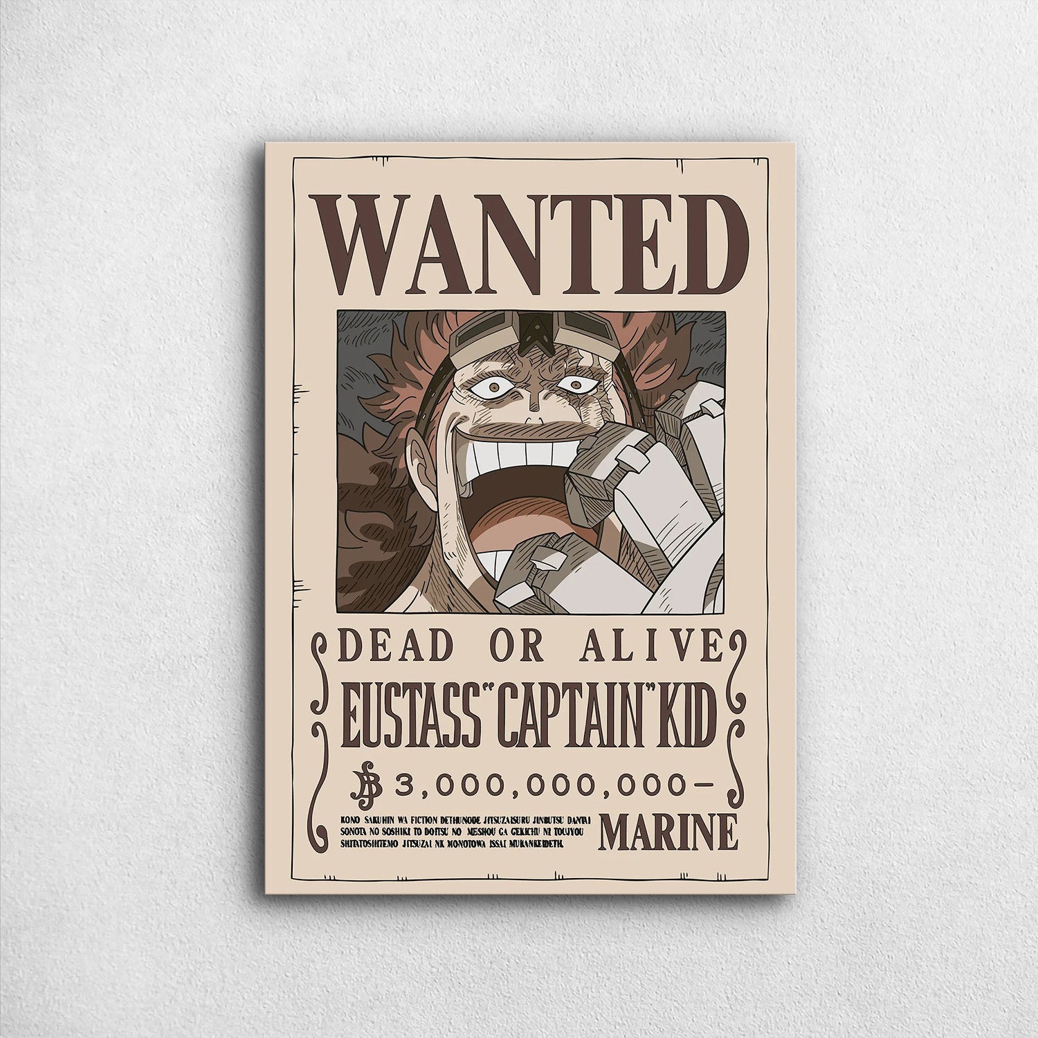 Eustass _Captain_ Kid after Wano Wanted One Piece Metal P