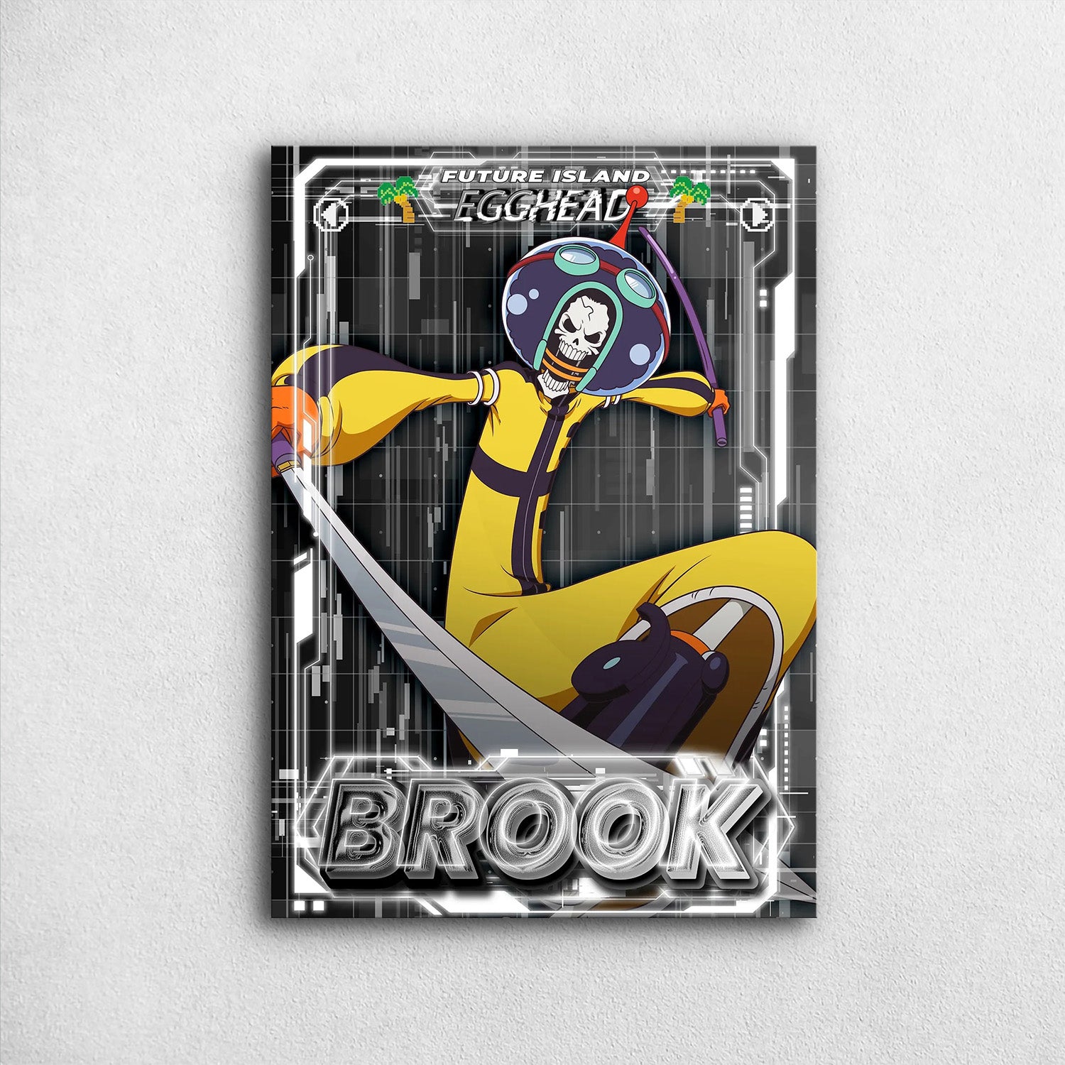 Brook_s Egghead Island Stance One Piece Metal Poster - An