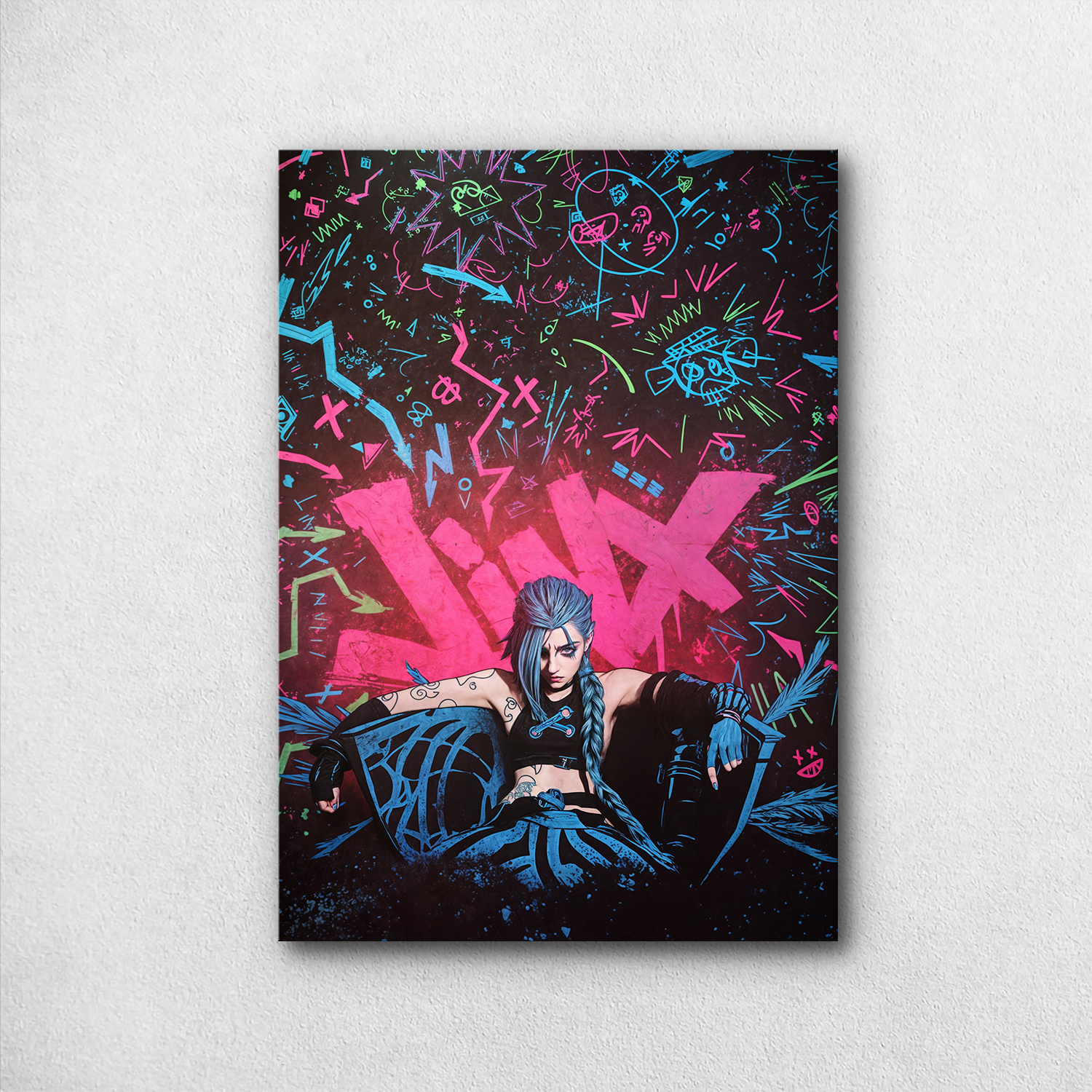 Jinx Metal Poster | UV printing by Aarohi PixelPrint
