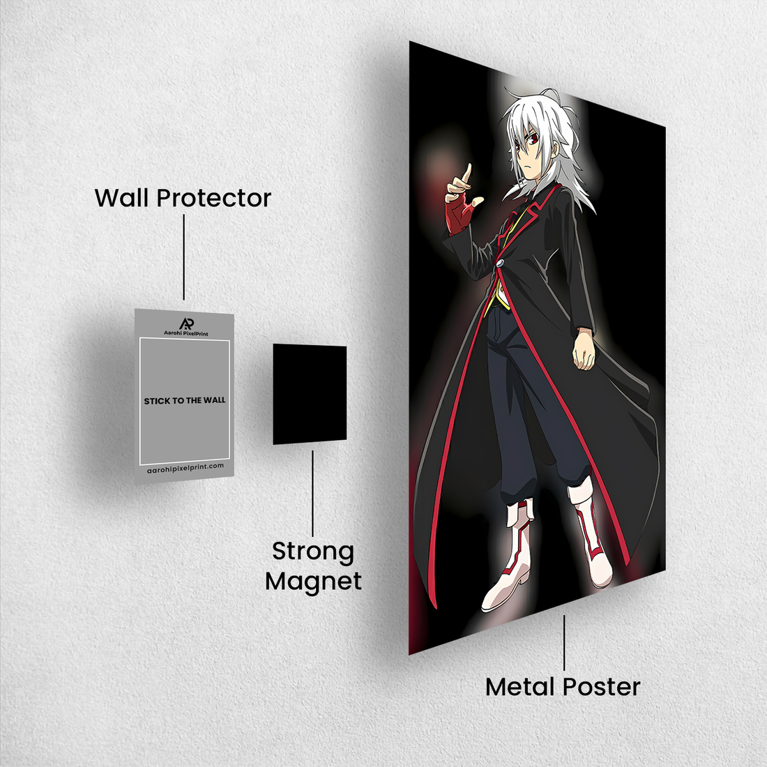 Beyblade Shu Kurenai Red Eye Metal Poster – Unleash the Shadows! ⚡🩸