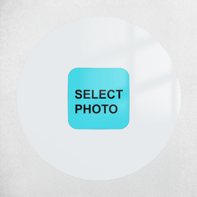 Circle Shaped Acrylic Photo Frame