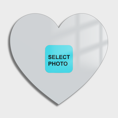 Heart Shaped Acrylic Photo Frame