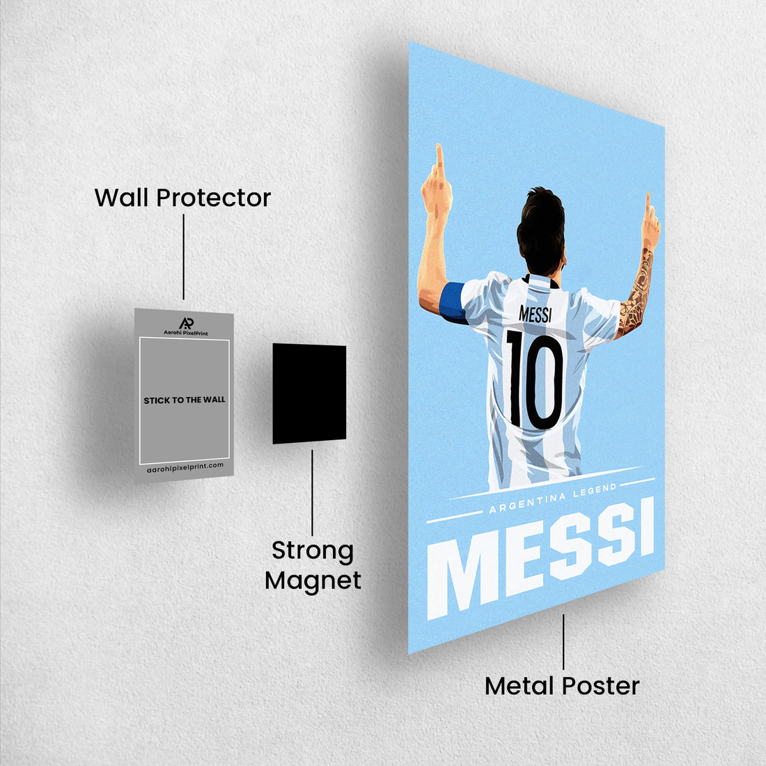 Lionel Messi Argentina Legend Poster – Minimalist Art | Premium Print