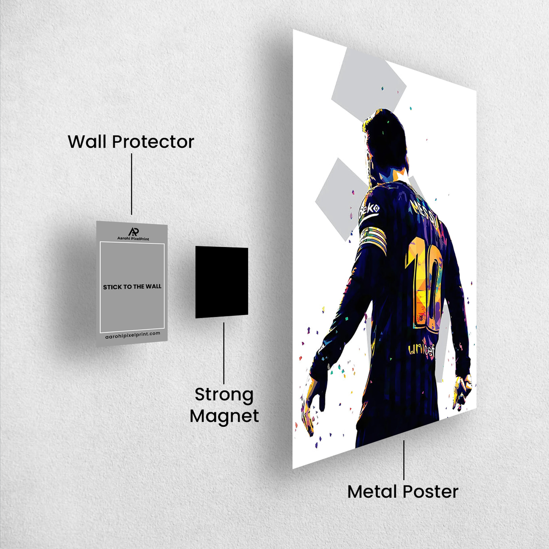 Lionel Messi Barcelona Legacy Poster – Abstract Art | Premium Poster