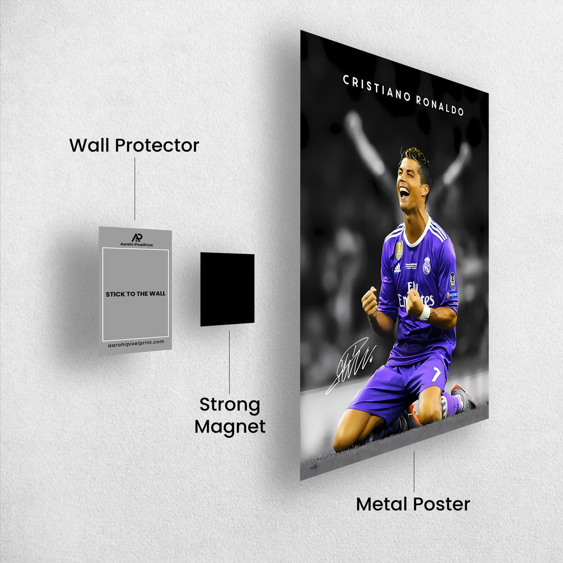 Cristiano Ronaldo Victory Celebration Poster – UCL Final | Premium Digital Poster