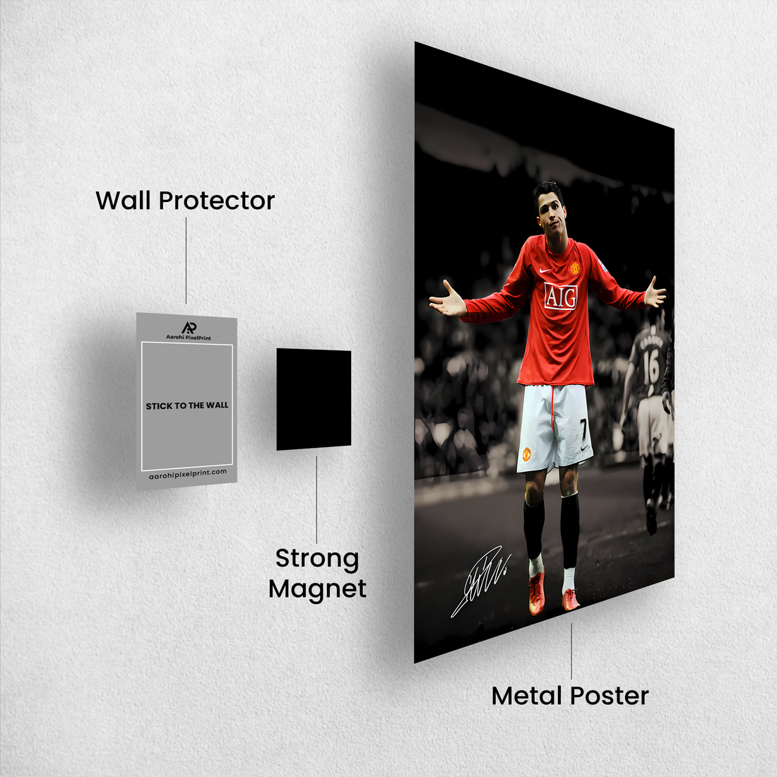 Cristiano Ronaldo Iconic "What Can I Say?" Poster – Man United | Premium Print