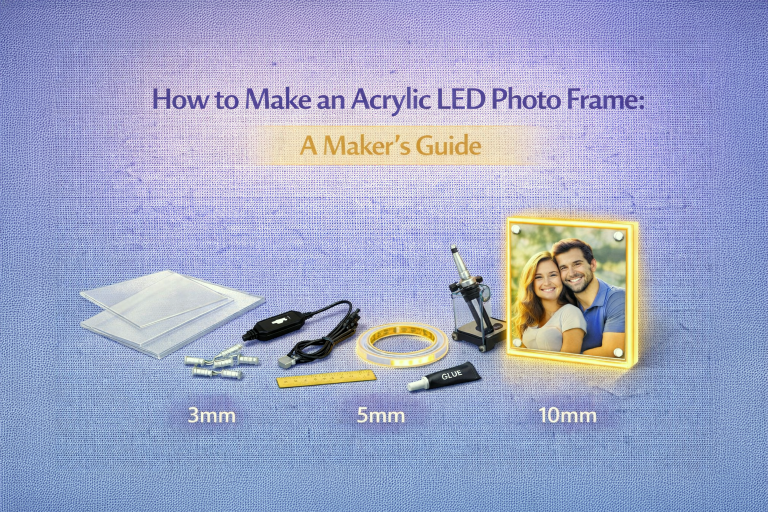 How to Make an Acrylic LED Photo Frame: A Maker's Guide