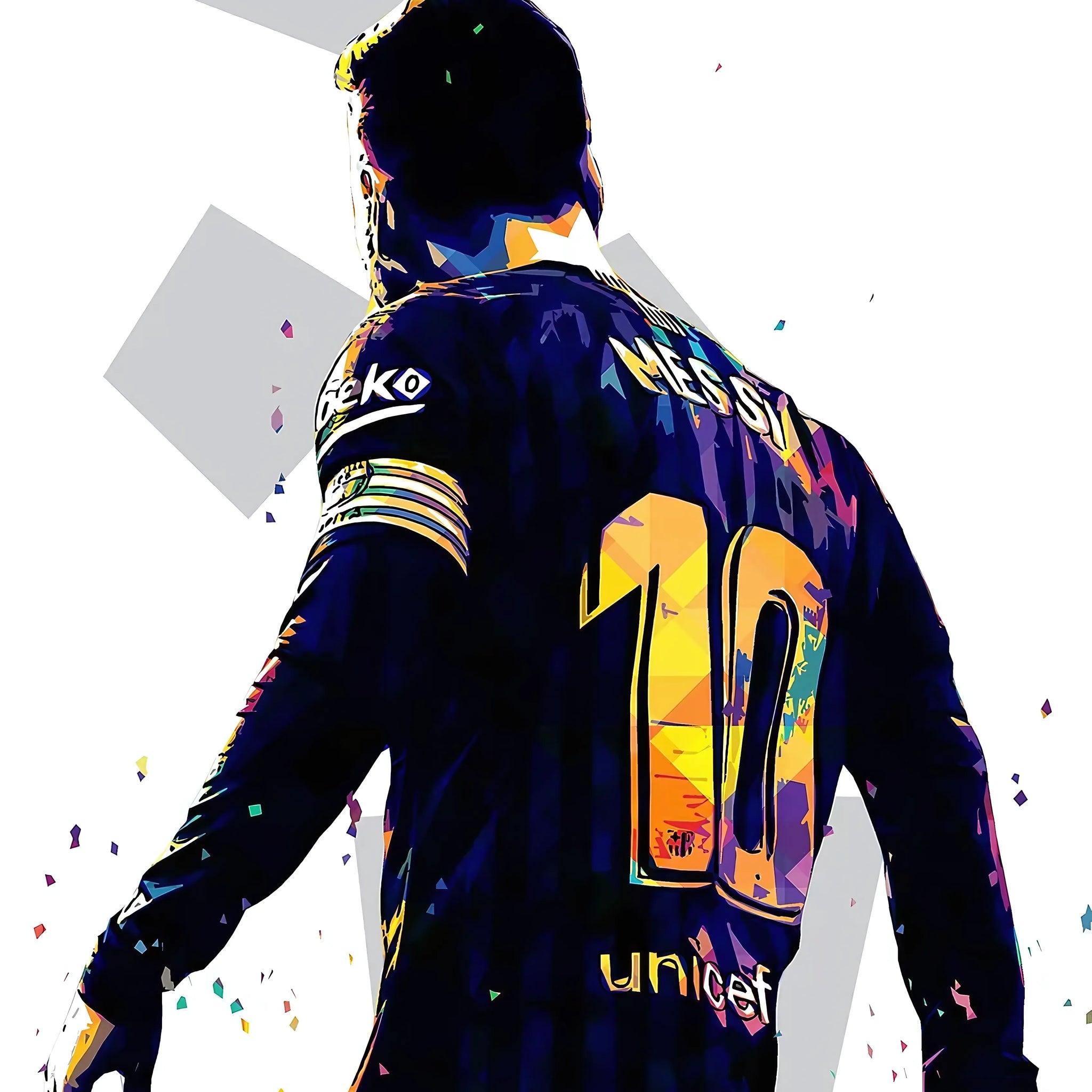 Lionel Messi Barcelona Legacy Poster – Abstract Art | Premium Poster