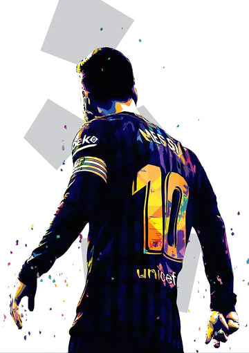 Lionel Messi Barcelona Legacy Poster – Abstract Art | Premium Poster