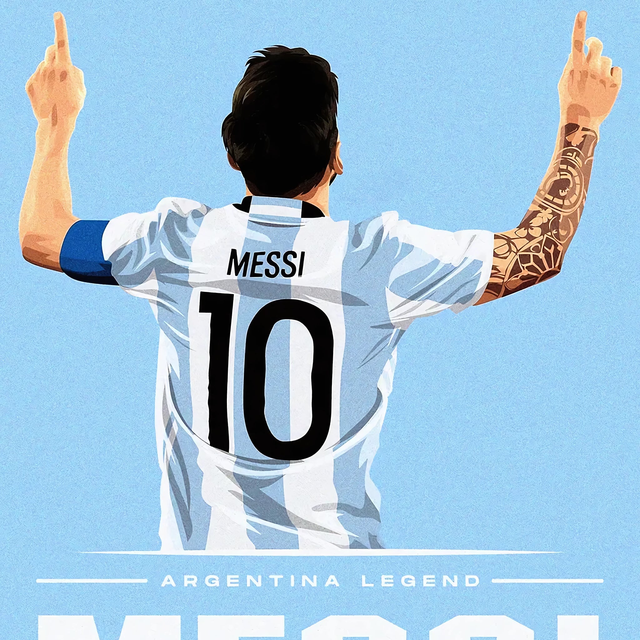 Lionel Messi Argentina Legend Poster – Minimalist Poster | Premium Poster