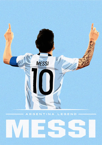 Lionel Messi Argentina Legend Poster – Minimalist Poster | Premium Poster