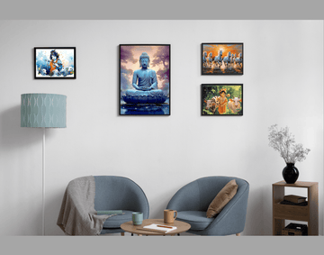 Elevate Your Space with Aarohi Pixel Print: Acrylic, Paper, and Canvas Artwork