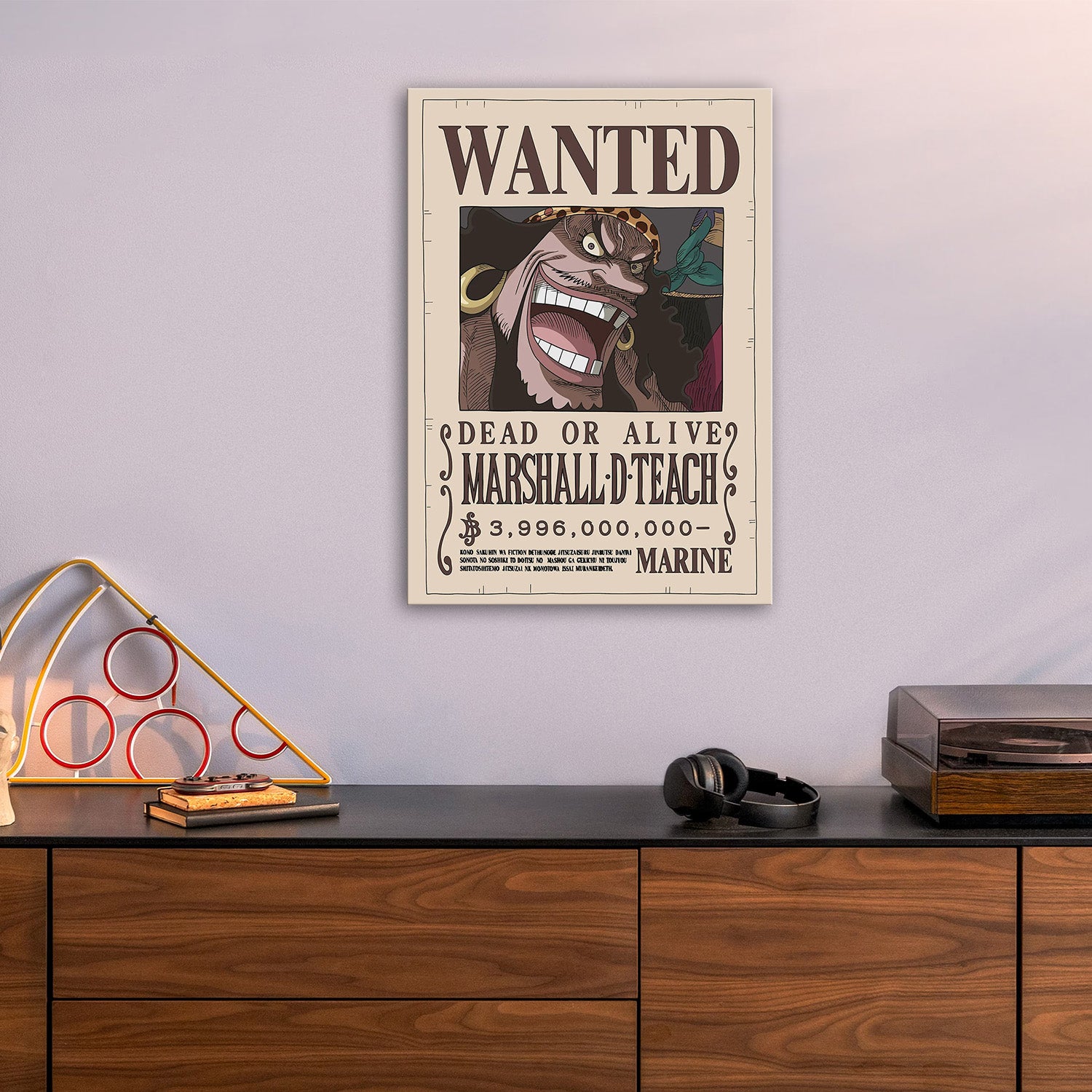Marshall D. Teach Wanted - One Piece Metal Poster Media 5