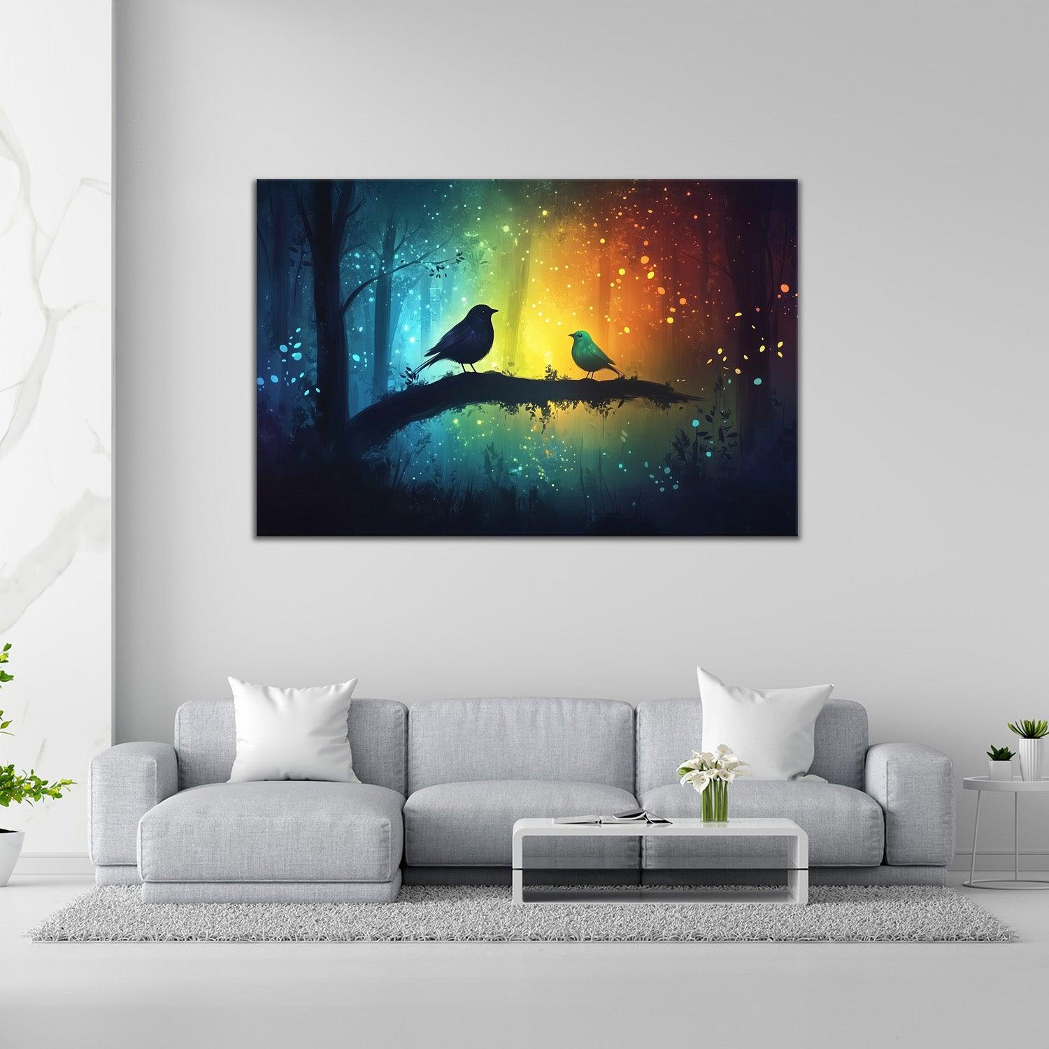 Birds Canvas Painting Big Living Room 