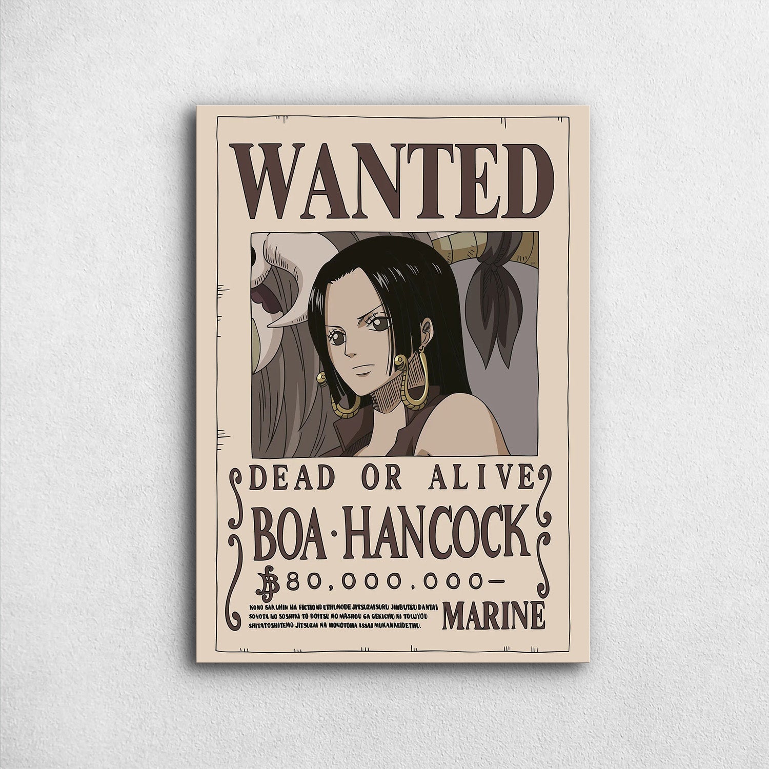 Boa Hancock Wanted - One Piece Metal Poster Media 1