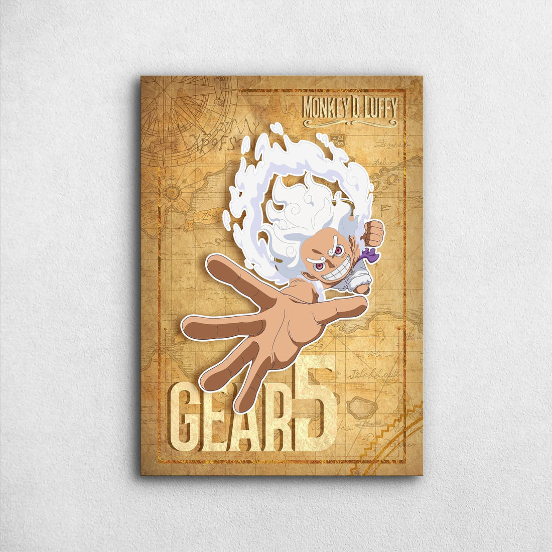 Luffy Gear 5 Grab - One Piece Metal Poster Media 1