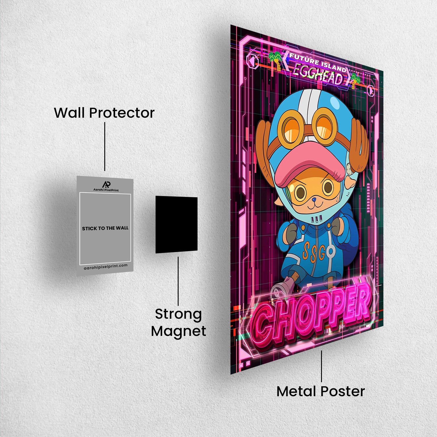 Chopper_s Egghead Island Techwear - One Piece Metal Poster Media 2