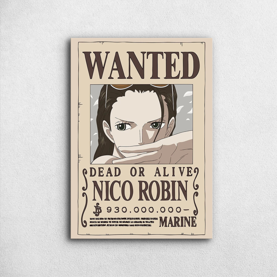 Nico Robin Wanted after Wano - One Piece Metal Poster Media 1