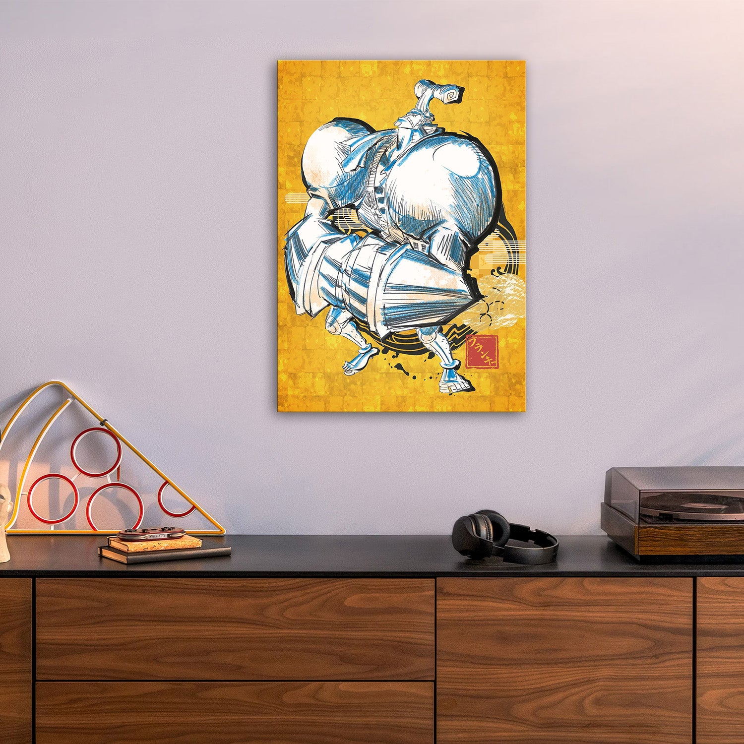 Franky Japanese Keikaku One Piece Metal Poster - Anime Wa