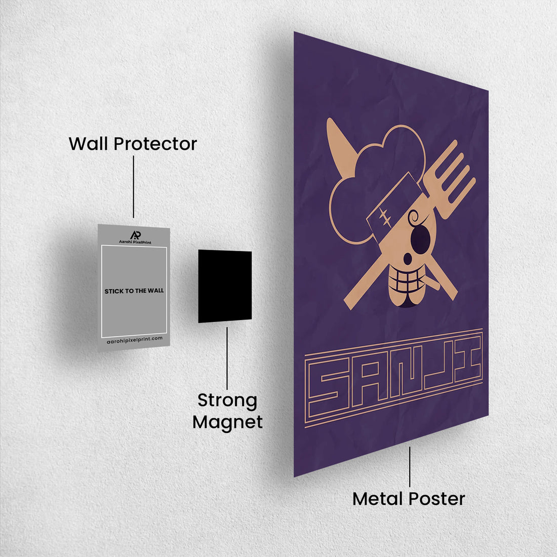 Sanji Flag - One Piece Metal Poster Media 1