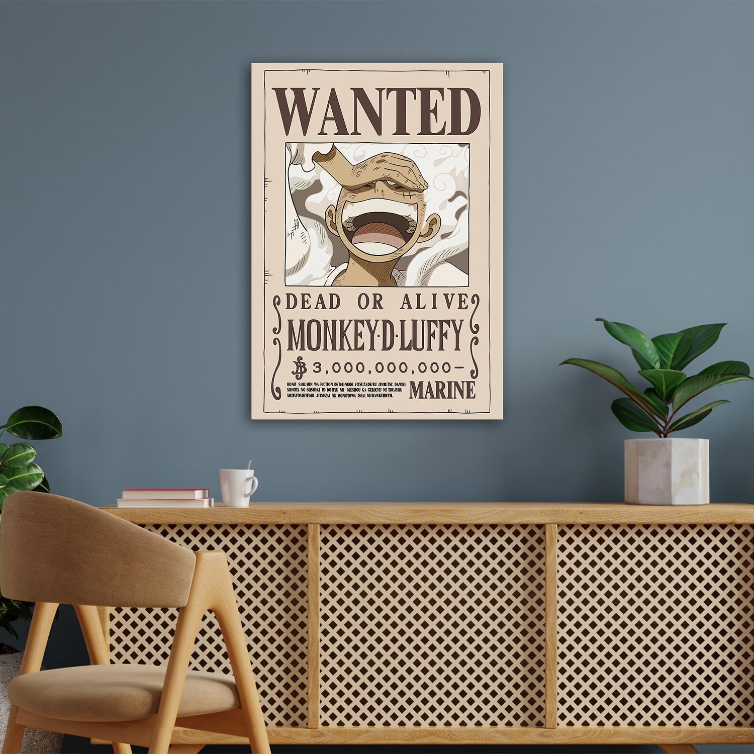 Monkey D. Luffy Wanted after Wano - One Piece Metal Poster Media 3
