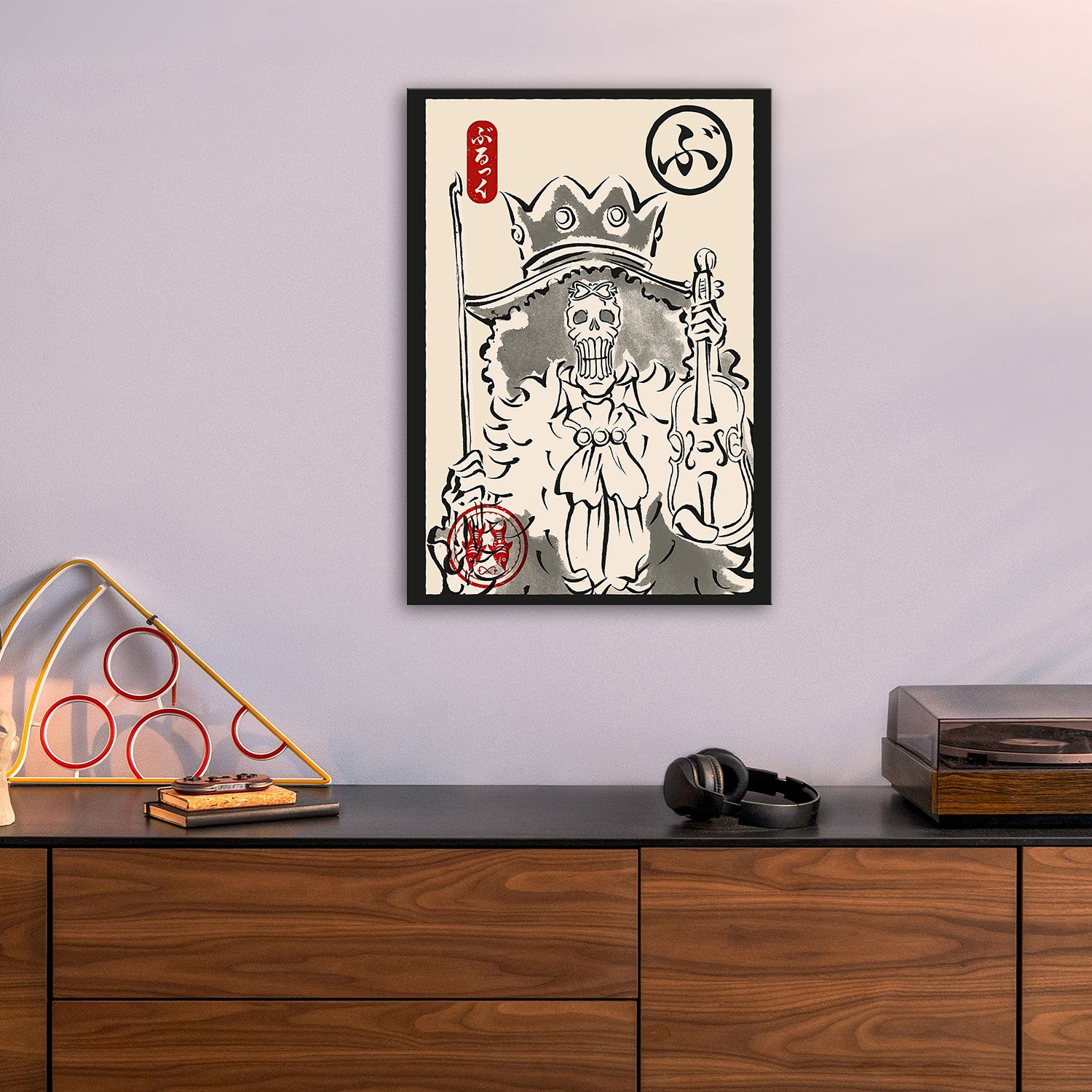 Brook Ukiyo-e - One Piece Metal Poster Media 5