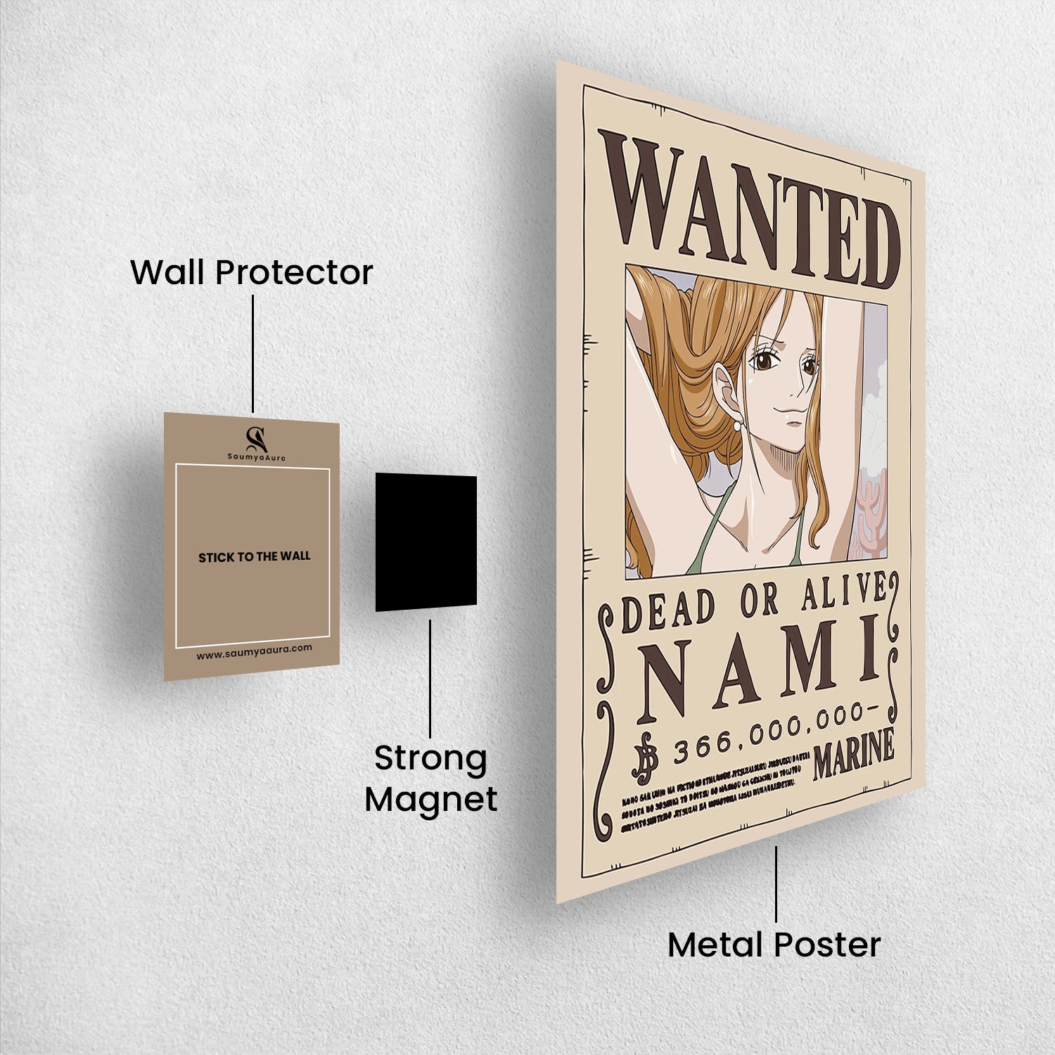 Nami Wanted after Wano - One Piece Metal Poster Media 2