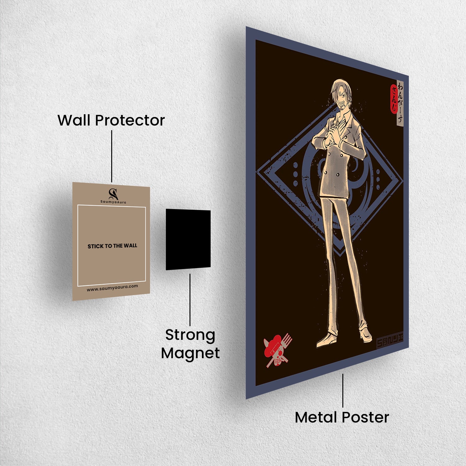 Sanji Kamon - One Piece Metal Poster Media 2