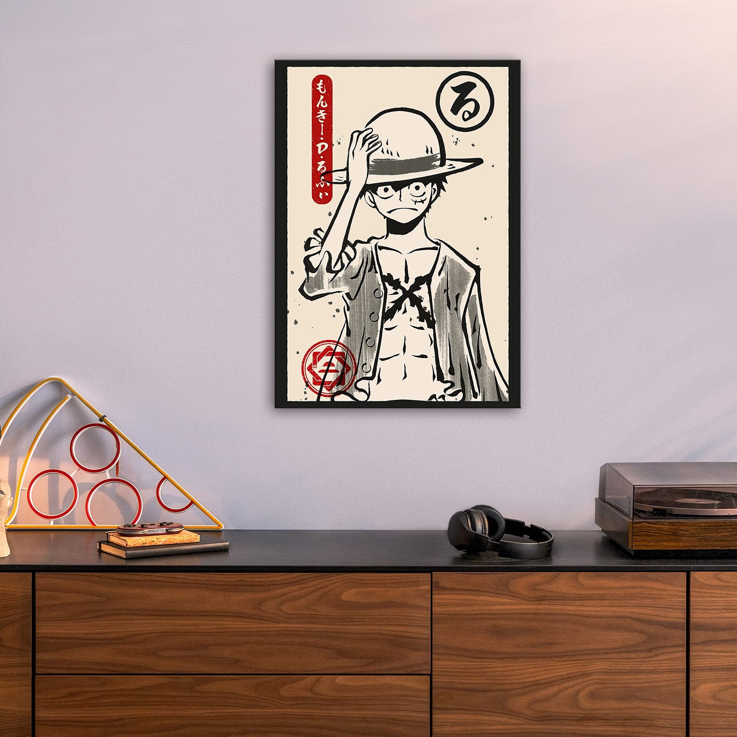 Monkey D. Luffy Ukiyo-e - One Piece Metal Poster Media 5