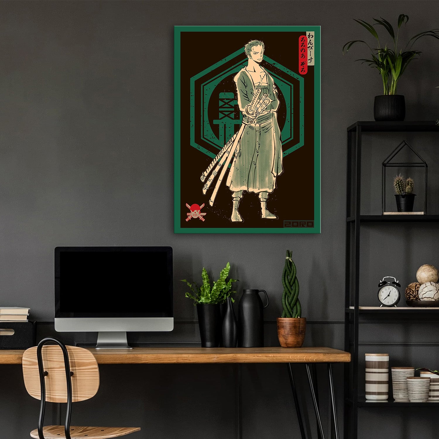 Roronoa Zoro Kamon - One Piece Metal Poster Media 4