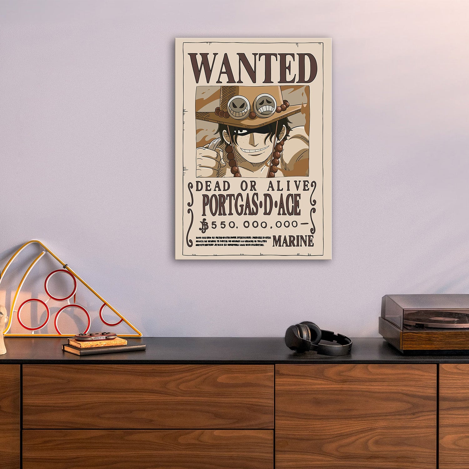 Portgas D. Ace Wanted - One Piece Metal Poster Media 5