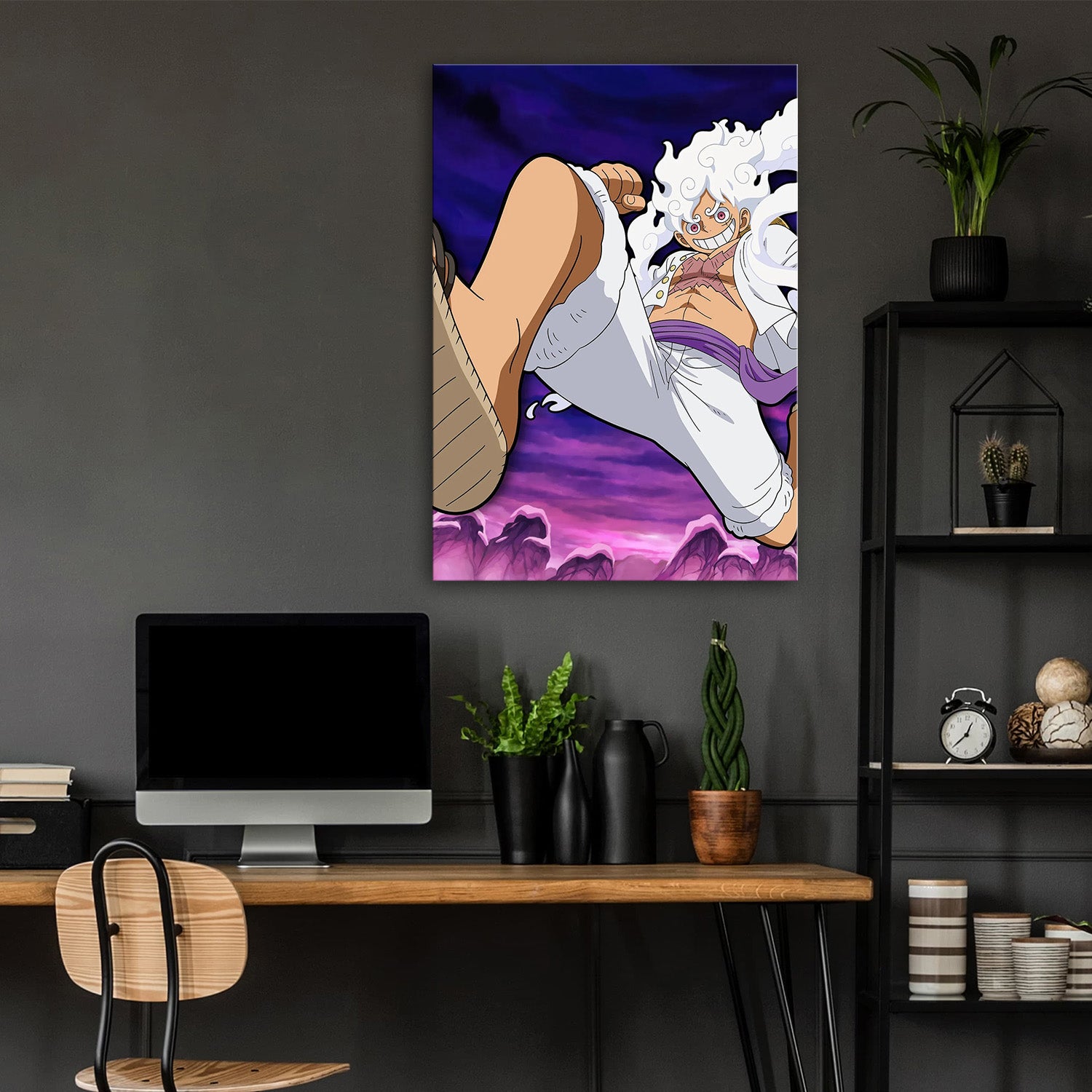 Luffy Unleashed_ Gear 5 Power - One Piece Metal Poster Media 4