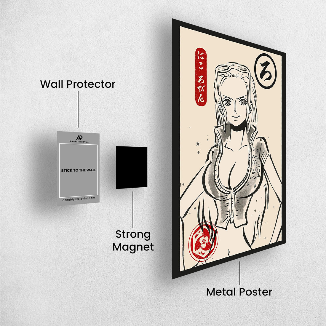 Nico Robin Ukiyo-e - One Piece Metal Poster Media 1