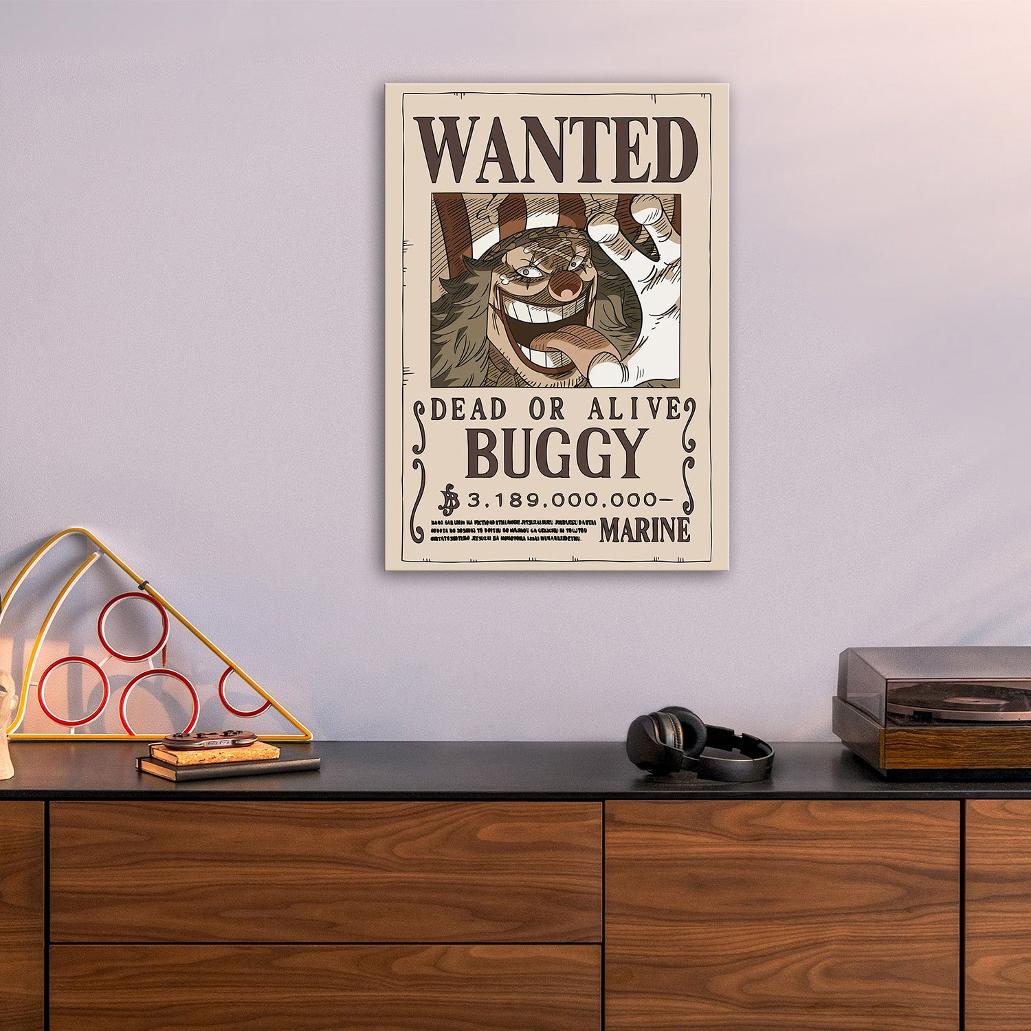 Buggy Wanted One Piece Metal Poster - Anime Wall Art | UV