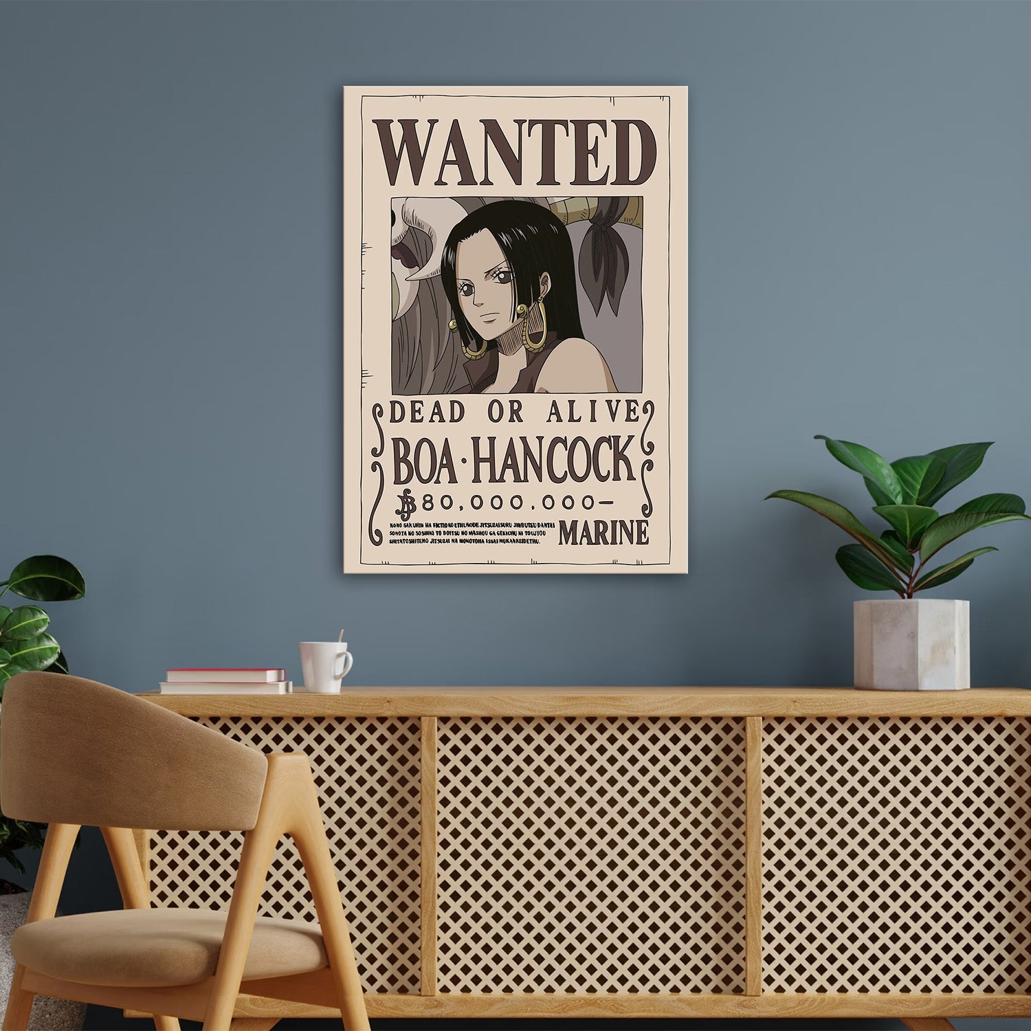 Boa Hancock Wanted - One Piece Metal Poster Media 3