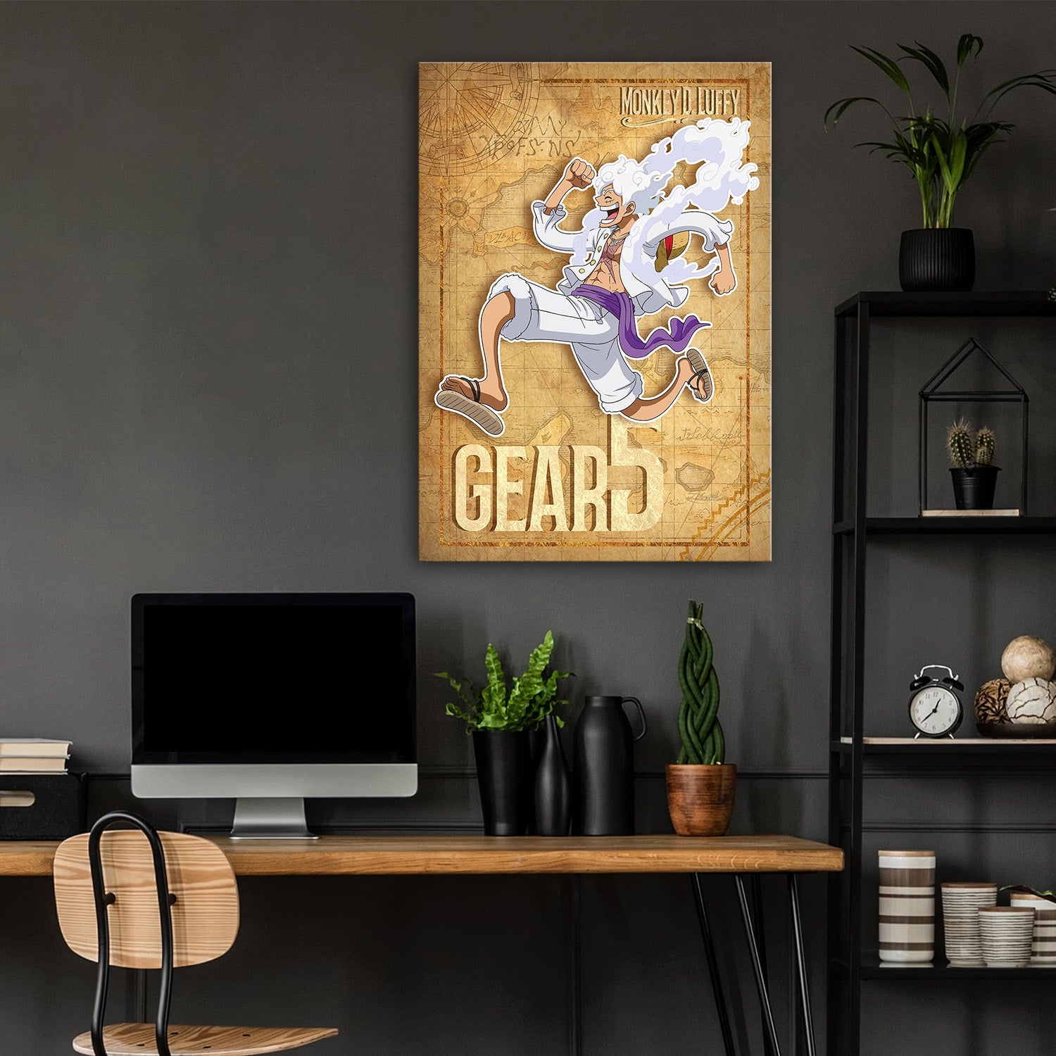 Luffy_s Joyful Gear 5 Ascent - One Piece Metal Poster Media 4