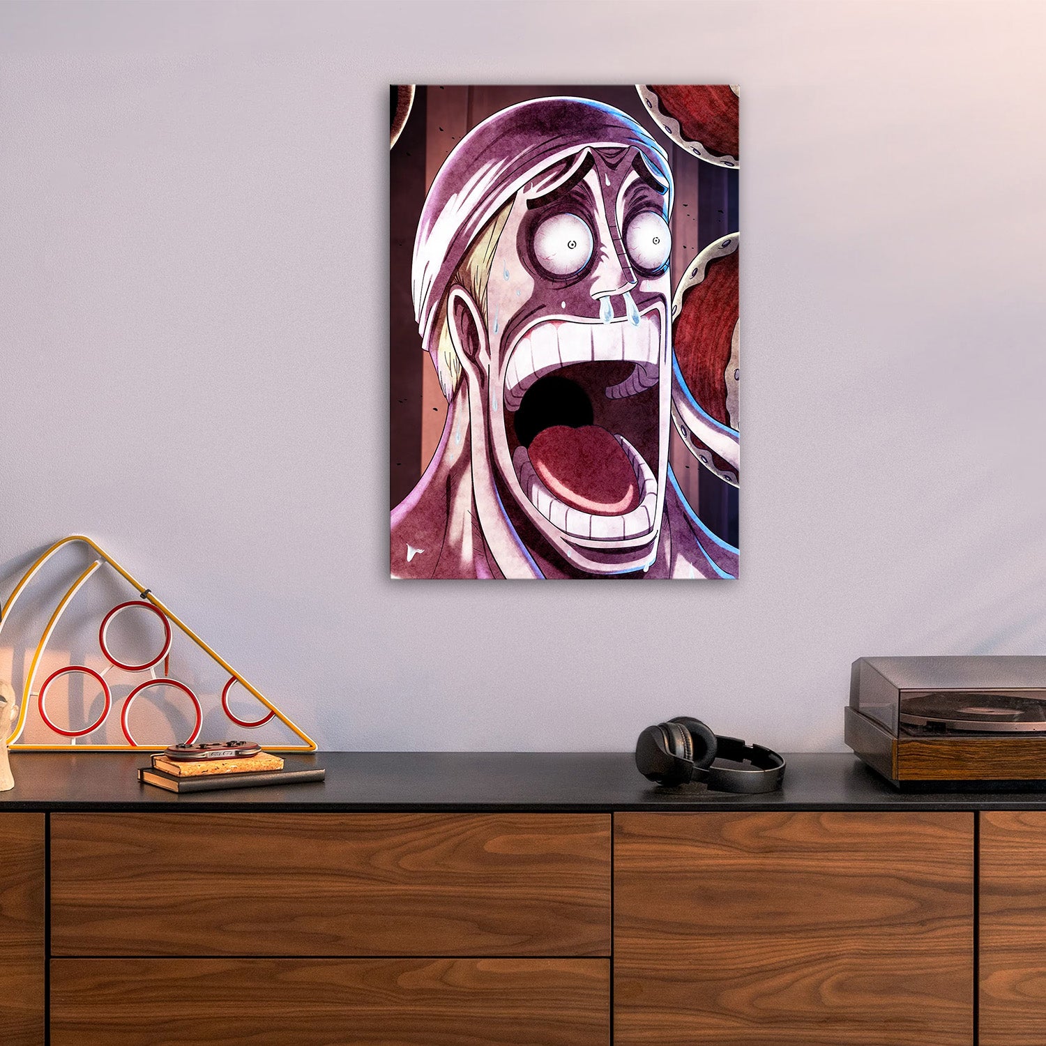 Iconic Painted Horrified Enel - One Piece Metal Poster Media 5
