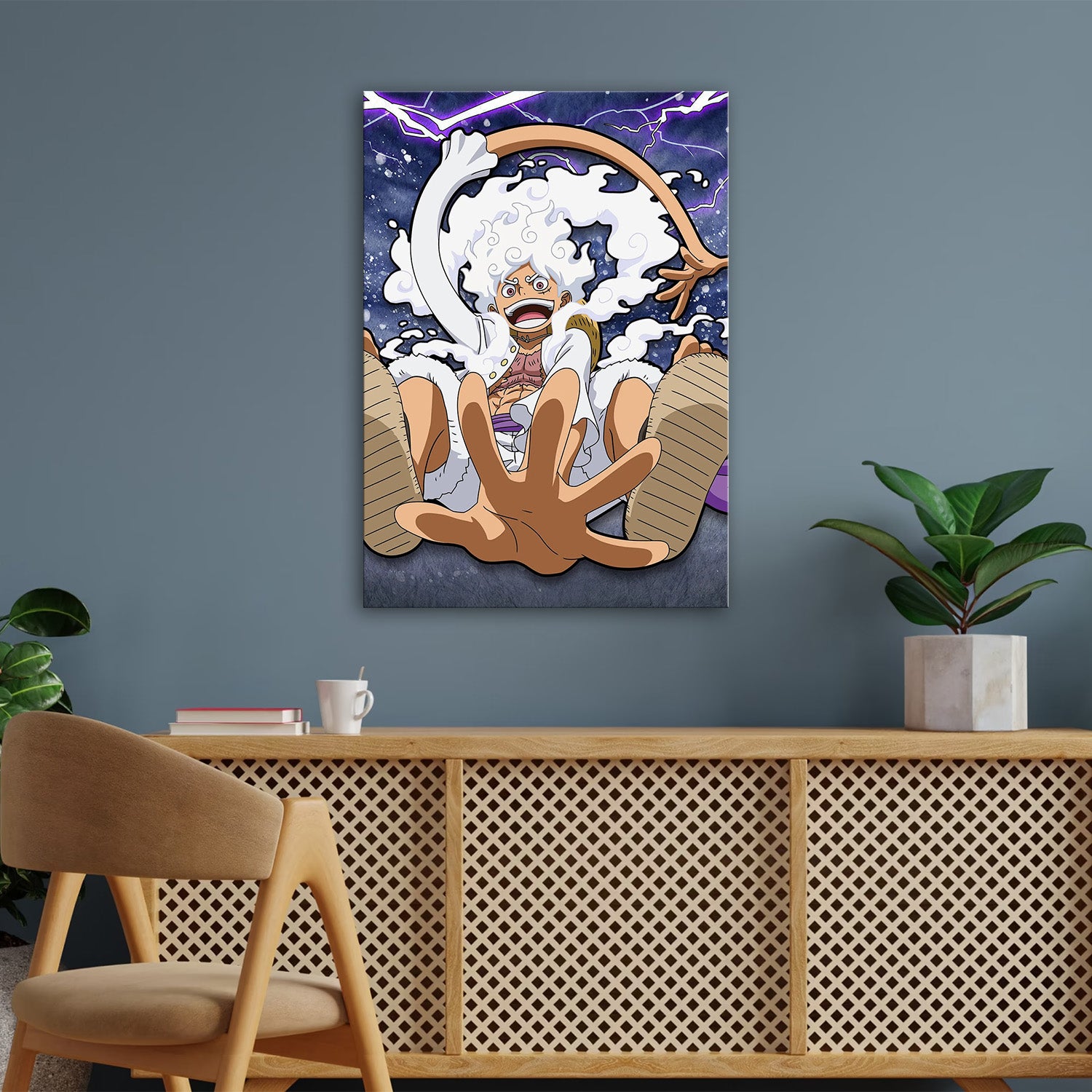 Luffy_ Awakened Gear 5 - One Piece Metal Poster Media 3