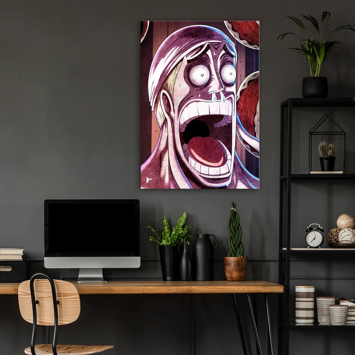 Iconic Painted Horrified Enel - One Piece Metal Poster Media 4