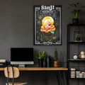 Sanji Sweet Cupcake Chalkboard - One Piece Metal Poster Media 4