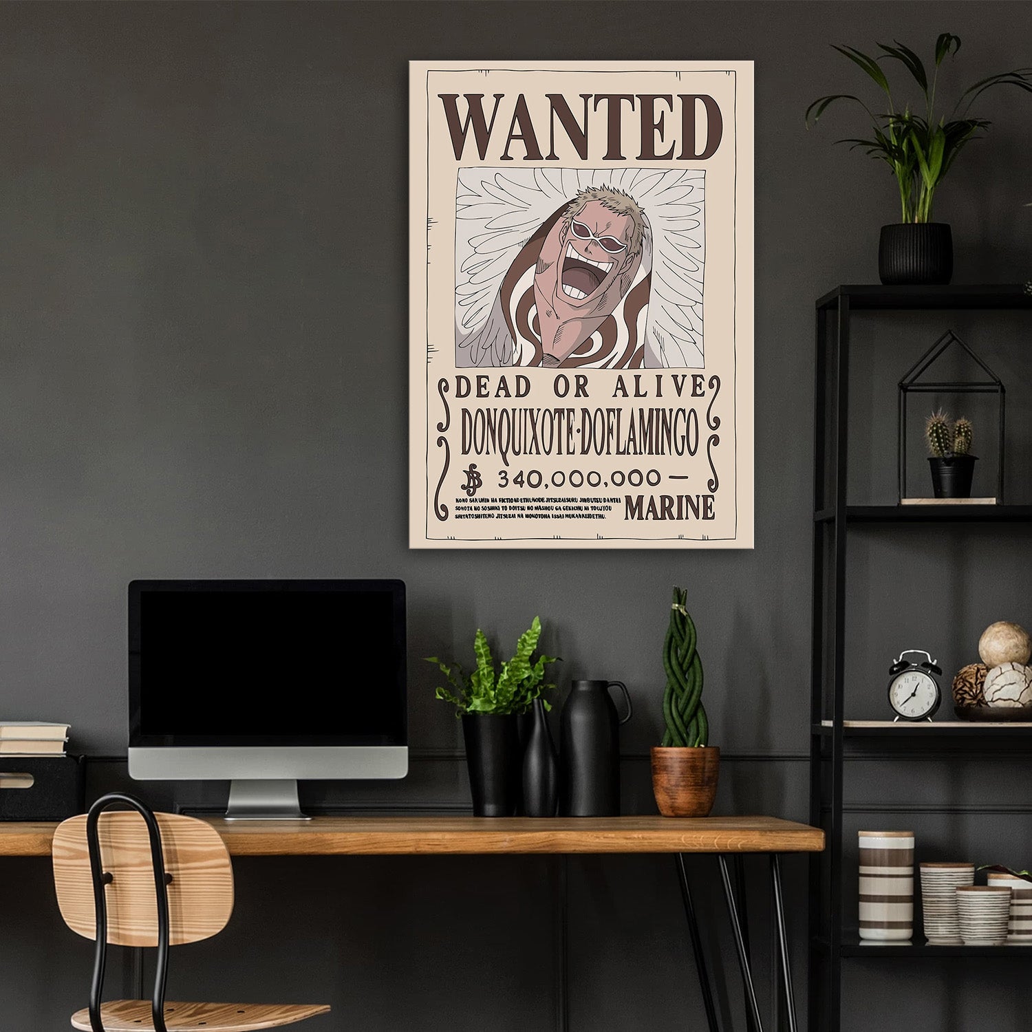 Donquixote Doflamingo Wanted - One Piece Metal Poster Media 4