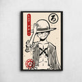 Monkey D. Luffy Ukiyo-e - One Piece Metal Poster Media 1