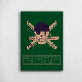 Roronoa Zoro Flag - One Piece Metal Poster Media 1