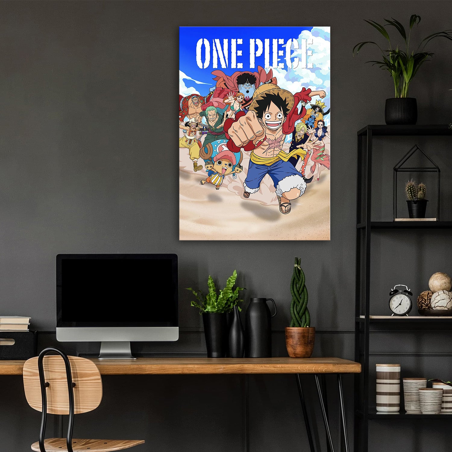 One Piece_ Straw Hat Crew Charge - One Piece Metal Poster Media 4