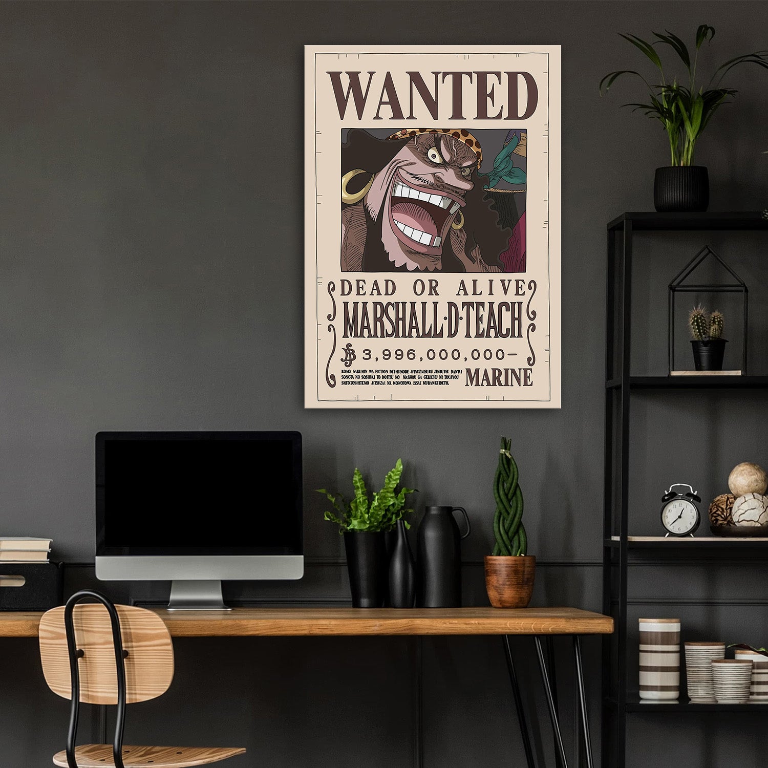 Marshall D. Teach Wanted - One Piece Metal Poster Media 4