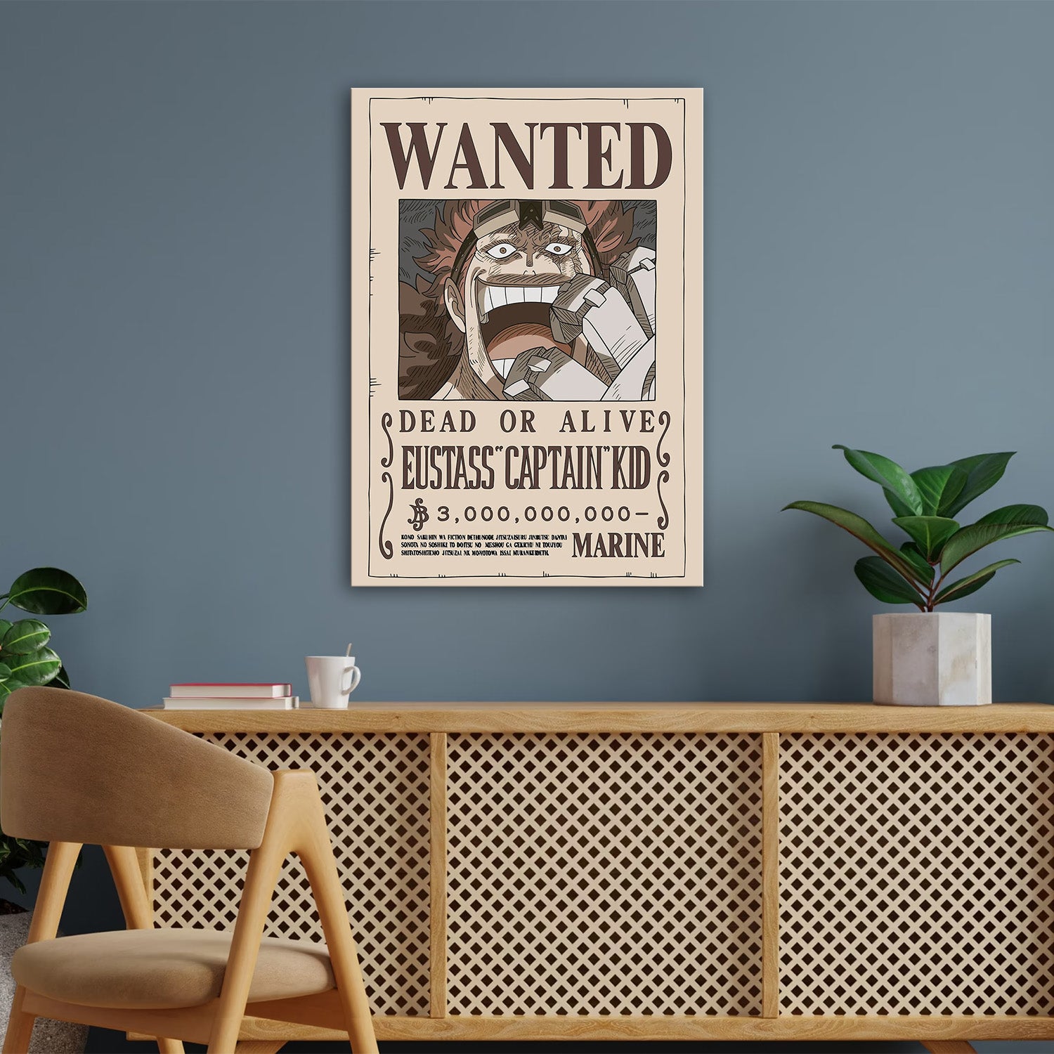 Eustass _Captain_ Kid after Wano Wanted - One Piece Metal Poster Media 3