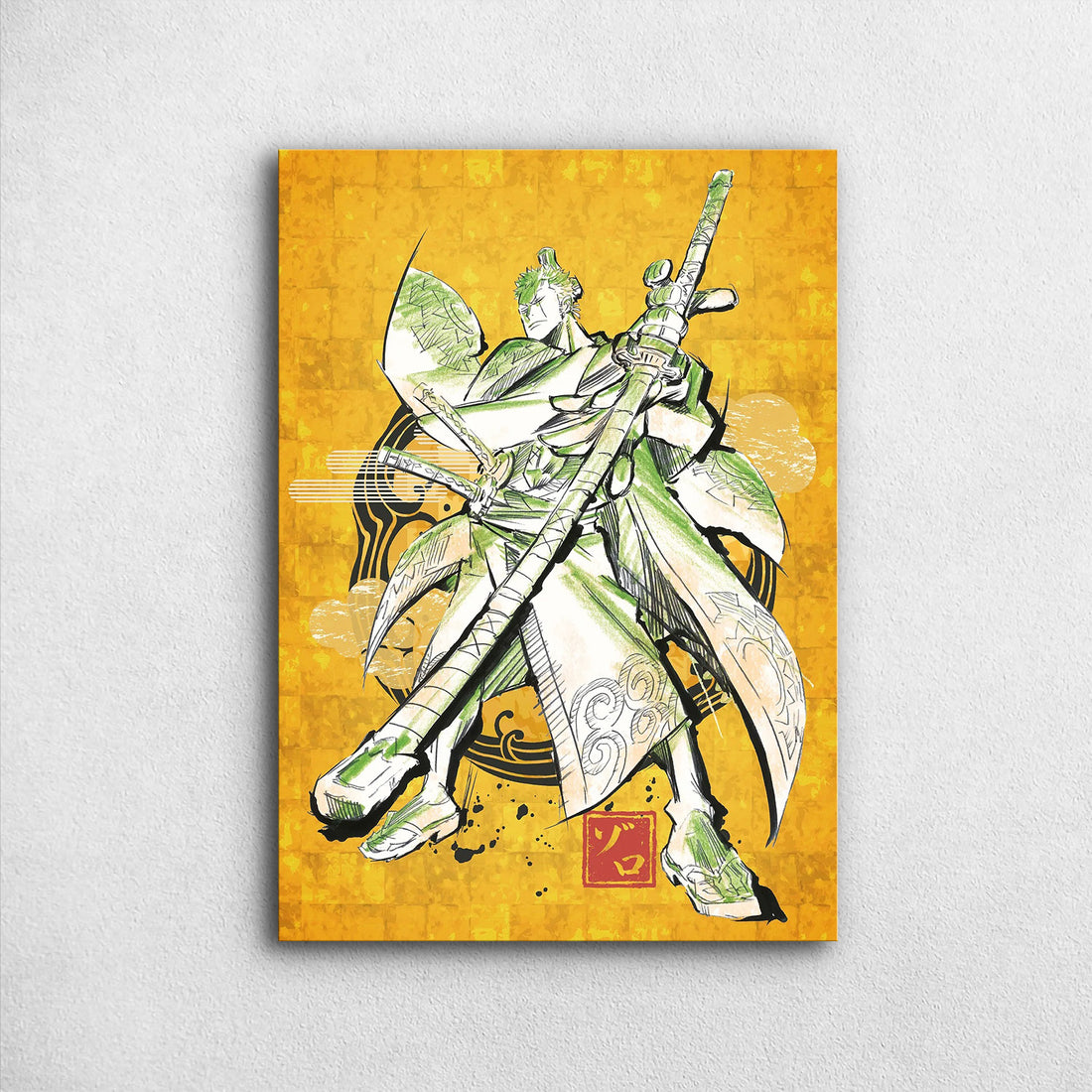 Roronoa Zoro Japanese Keikaku - One Piece Metal Poster Media 1