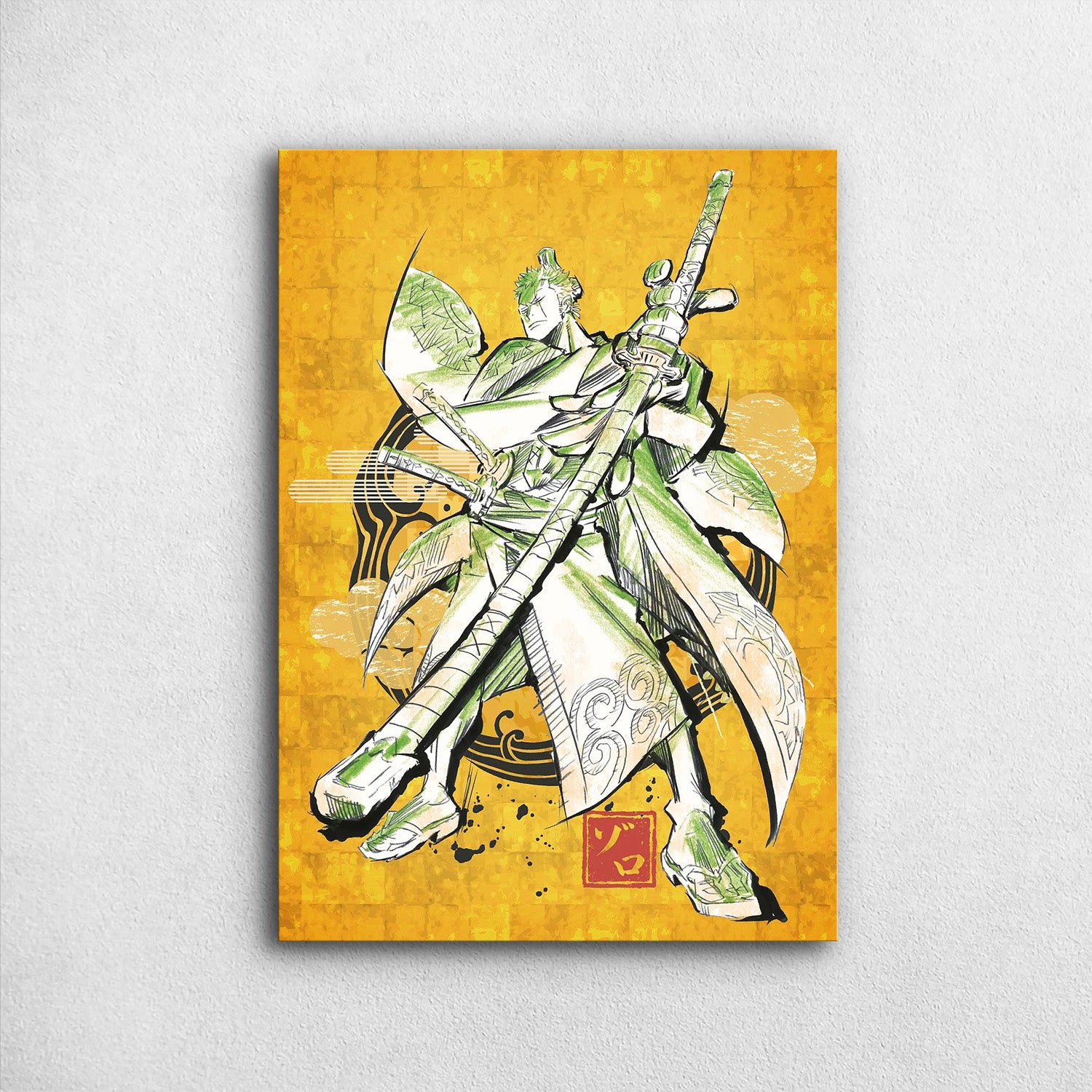 Roronoa Zoro Japanese Keikaku - One Piece Metal Poster Media 1